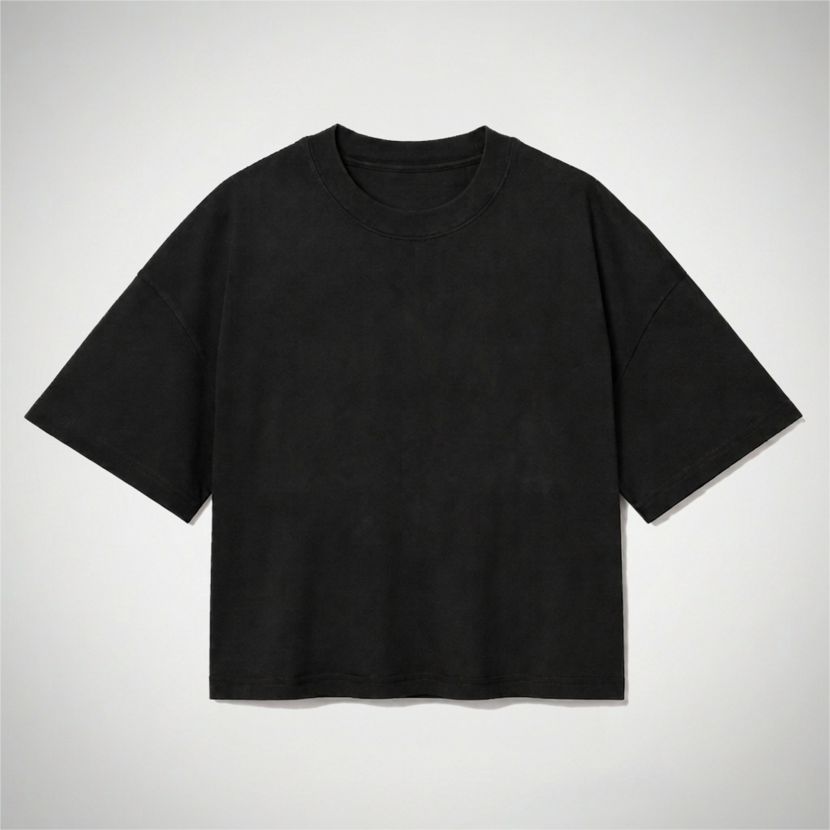 Playera SemiOver Negra 300GMS